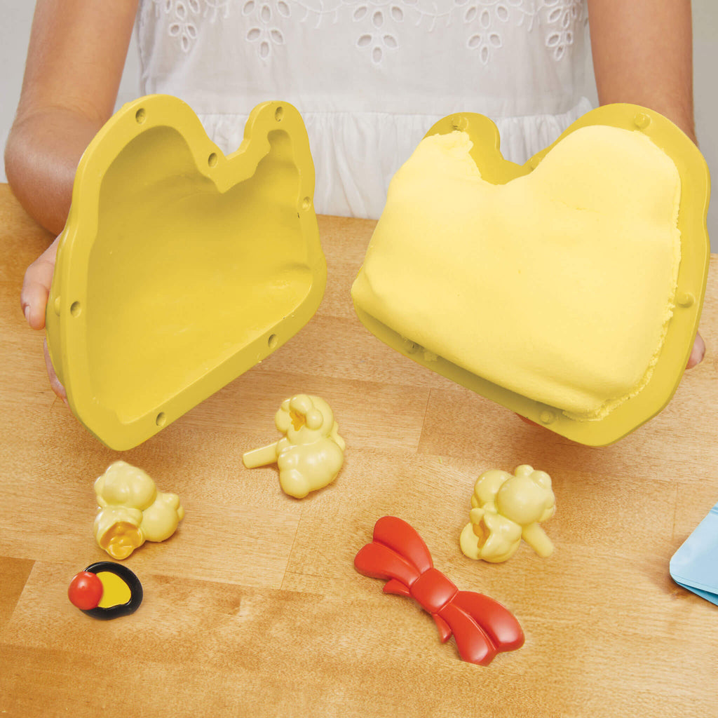 Yellow duck-shaped mold 